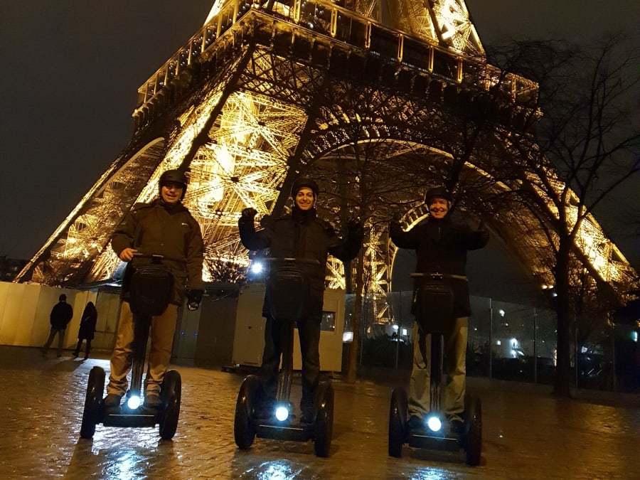 París de noche en Segway