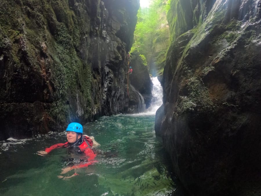 Canyoning au canyon de Marc à Auzat (09)