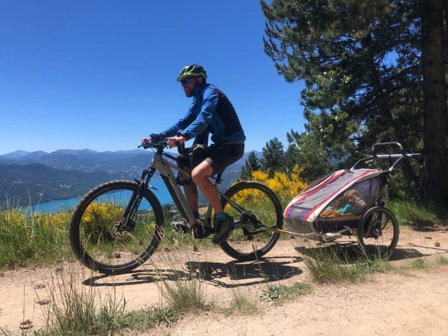 Balade familiale en  VTT électrique à Réallon (05)