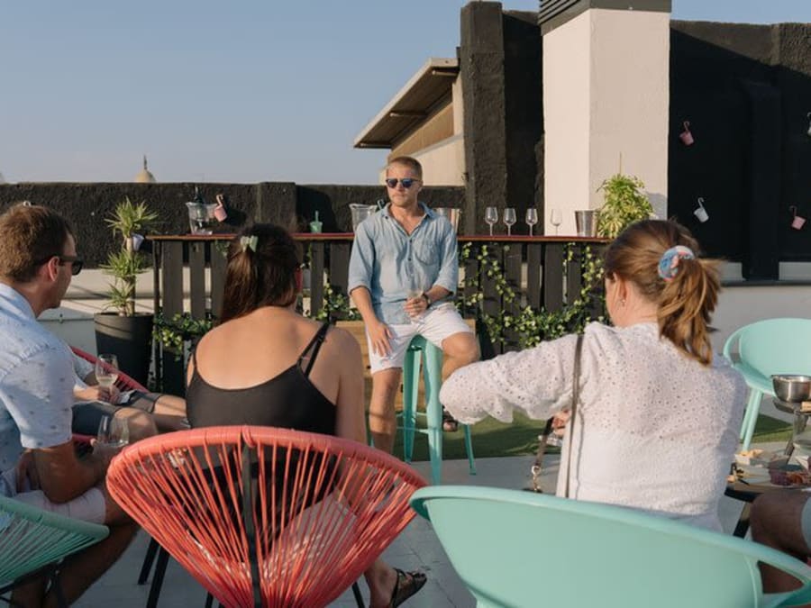 Degustazione di vini sui tetti di Barcellona