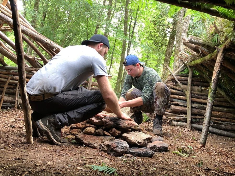 Wilderness survival course in Belgium