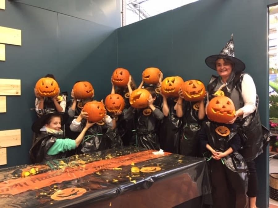 Atelier enfant citrouille Halloween chez Truffaut Boulogne (92)