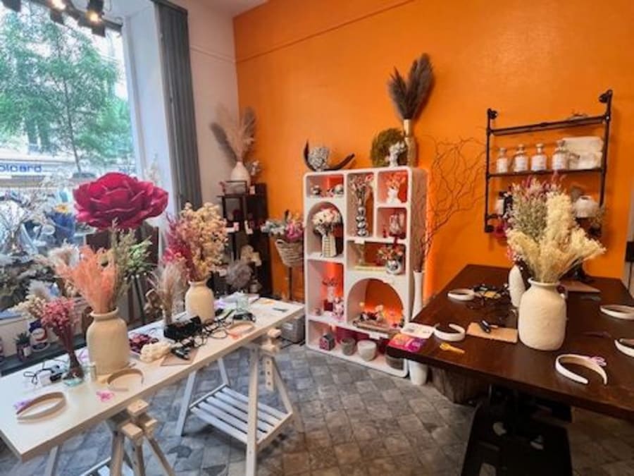 Atelier de lettre fleurie  à Paris 15ème 