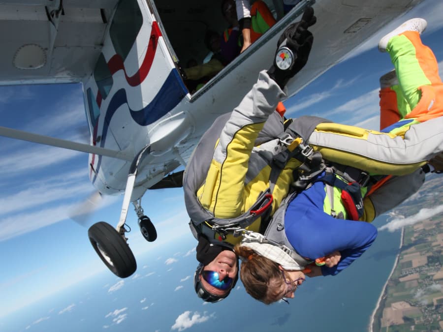Parachute jumping Deauville Trouville Honfleur Etretat (76)