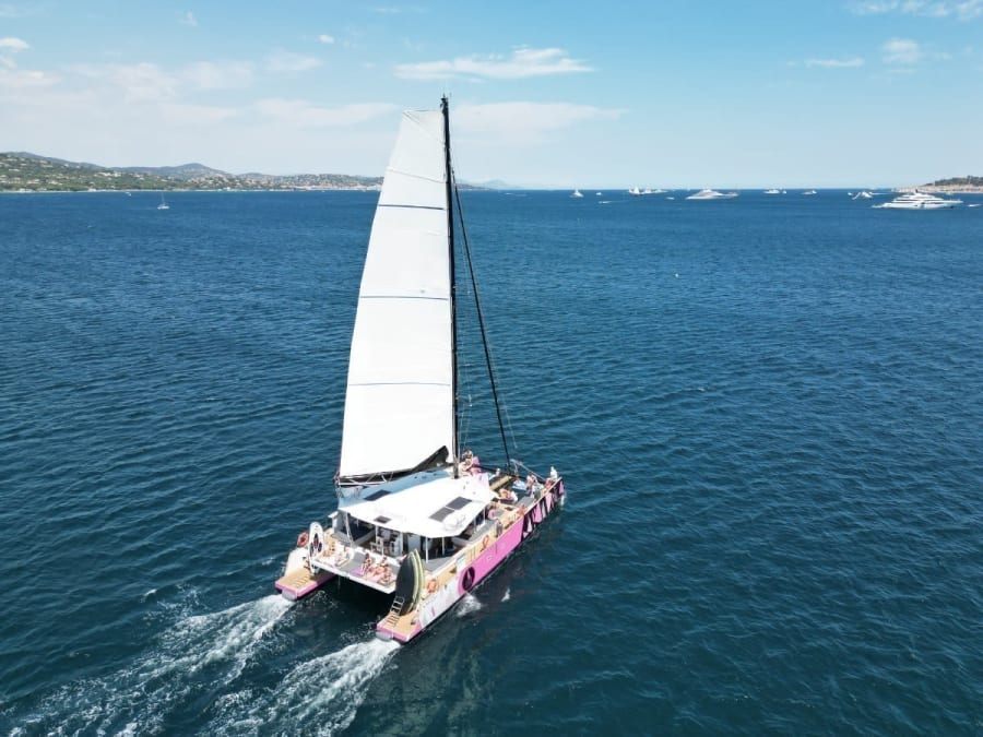 Fiesta en catamarán en Bretaña desde Port-Blanc (56)