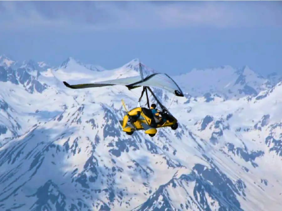Introductory microlight flight in the Vosges (88)