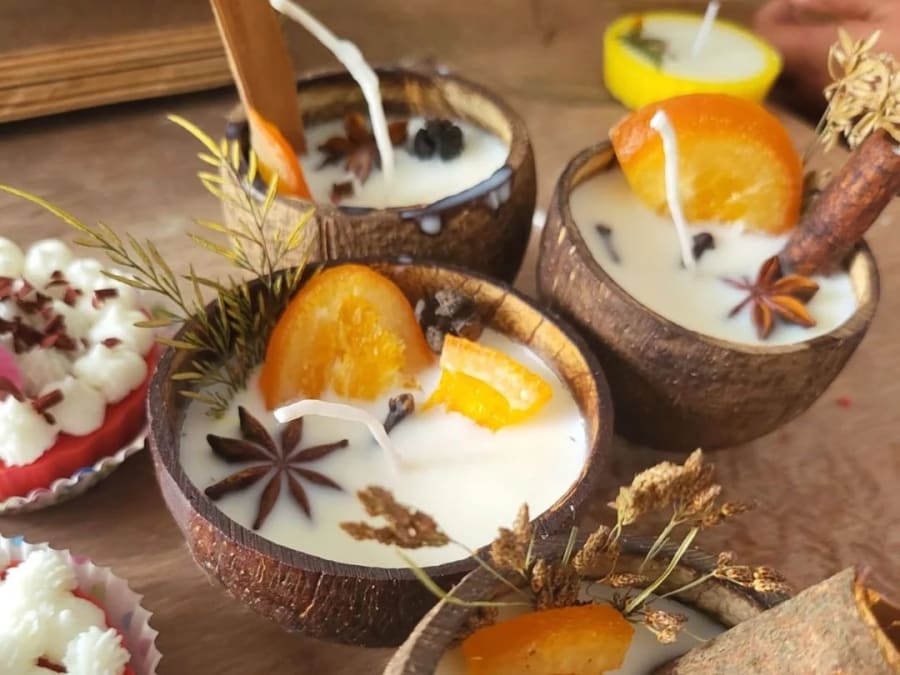 Floral candle workshop in Paris 1st district