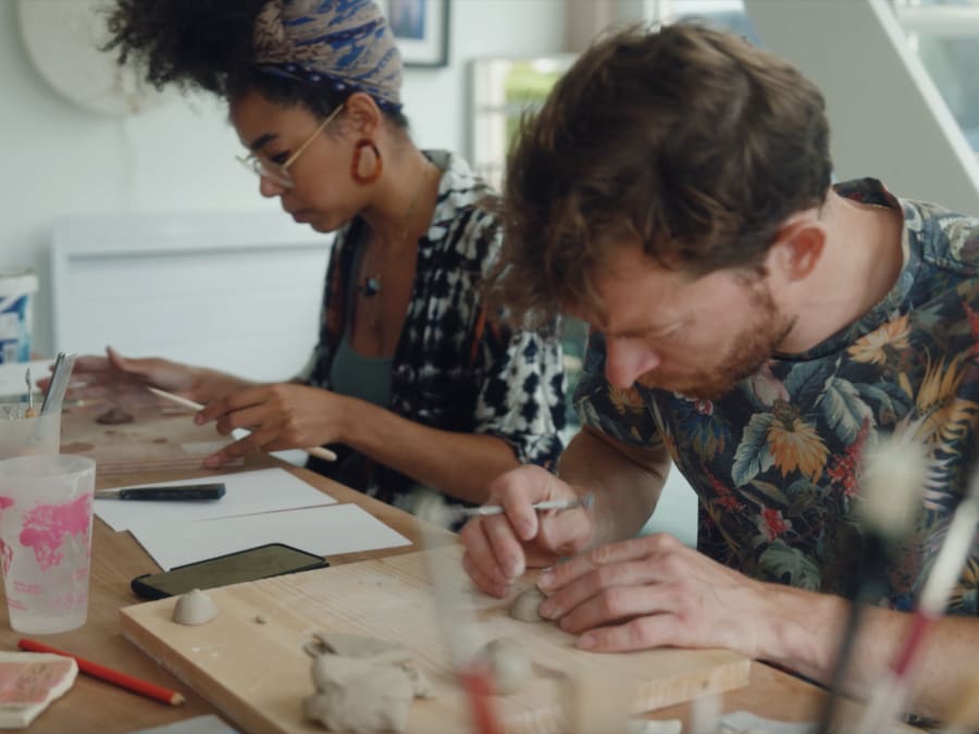 Atelier Parent/enfant création en céramique à Fontaine (38)