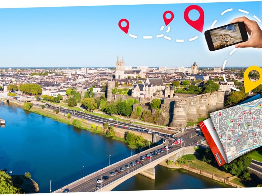 Concentración urbana en el centro de Angers