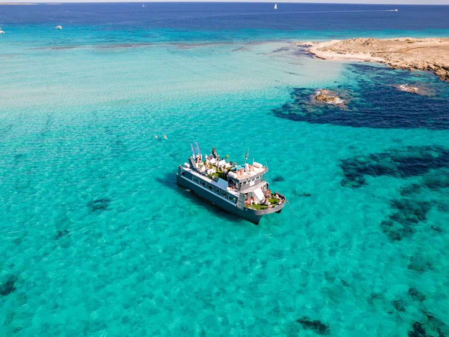 Day trip to Formentera by boat from Ibiza