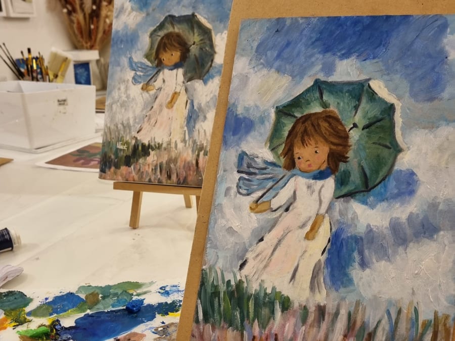 Clases de pintura en el distrito 15 de París