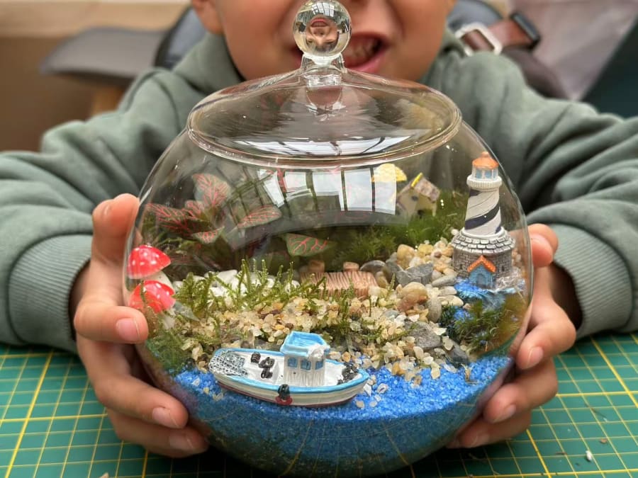 Atelier création d'un terrarium à Lagny-sur-Marne (77)