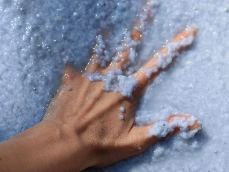 Recycled paper workshop in Luchapt (86)