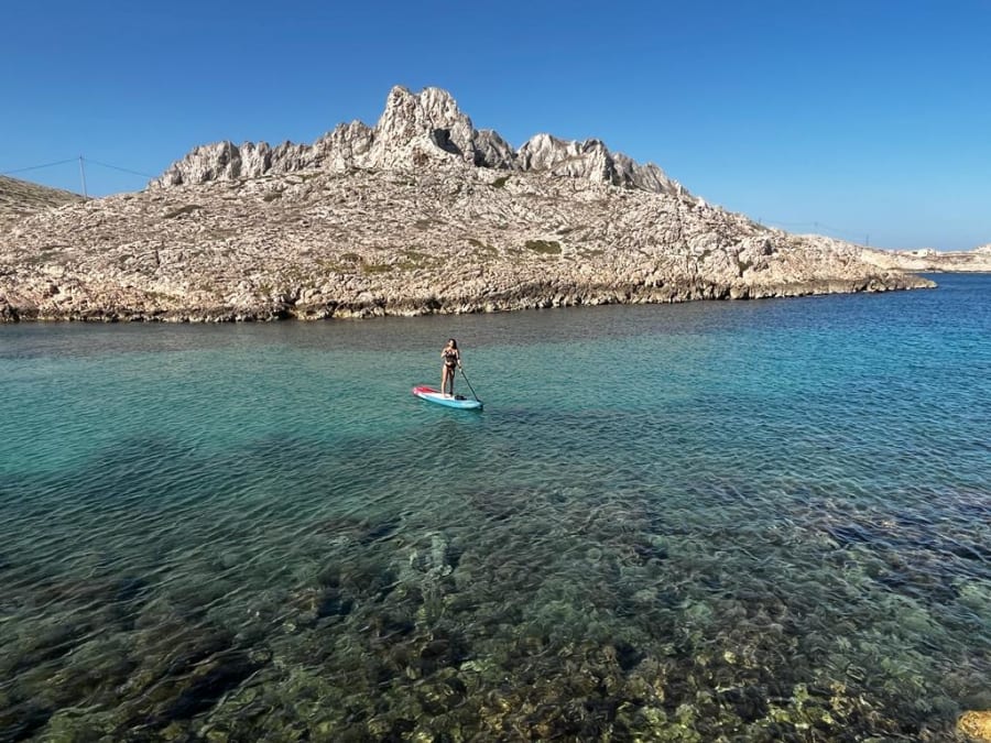 Stand-Up Paddle en las Calanques de Marsella