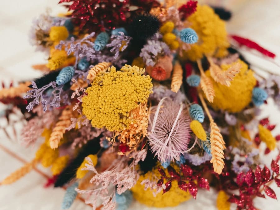 Atelier création d'un bouquet de fleurs séchées près de Nantes