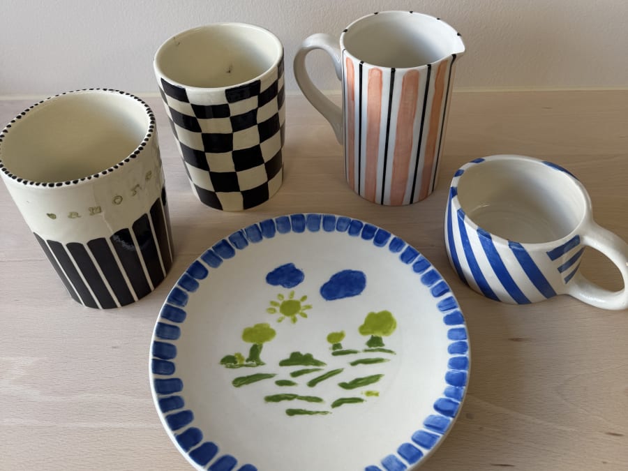 Atelier peinture sur céramique spécial EVJF à domicile (69)