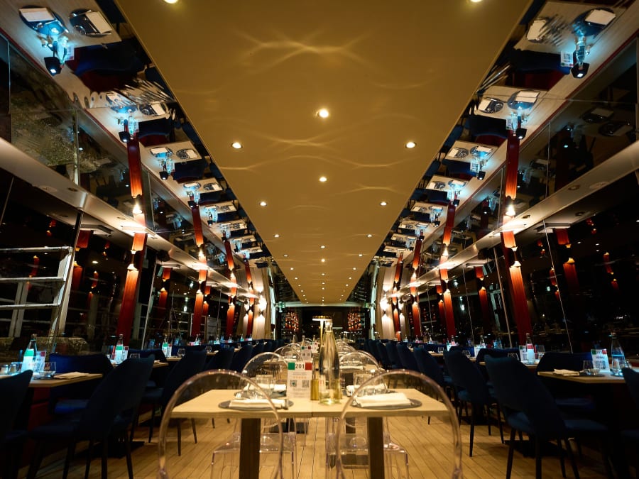 Dîner / Déjeuner croisière péniche La Trattoria en Seine 