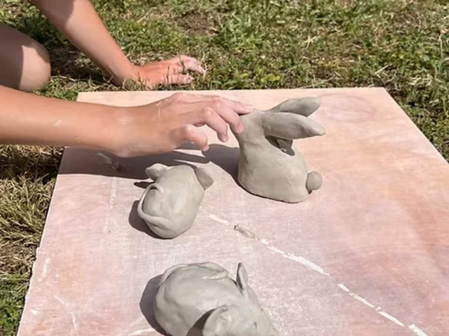 Atelier d'initiation au modelage parent/enfant à Chambon (17)