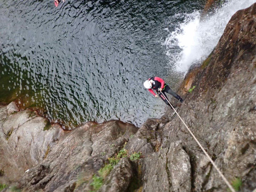 Canyoning dans le canyon de La Borne en Ardèche (07)