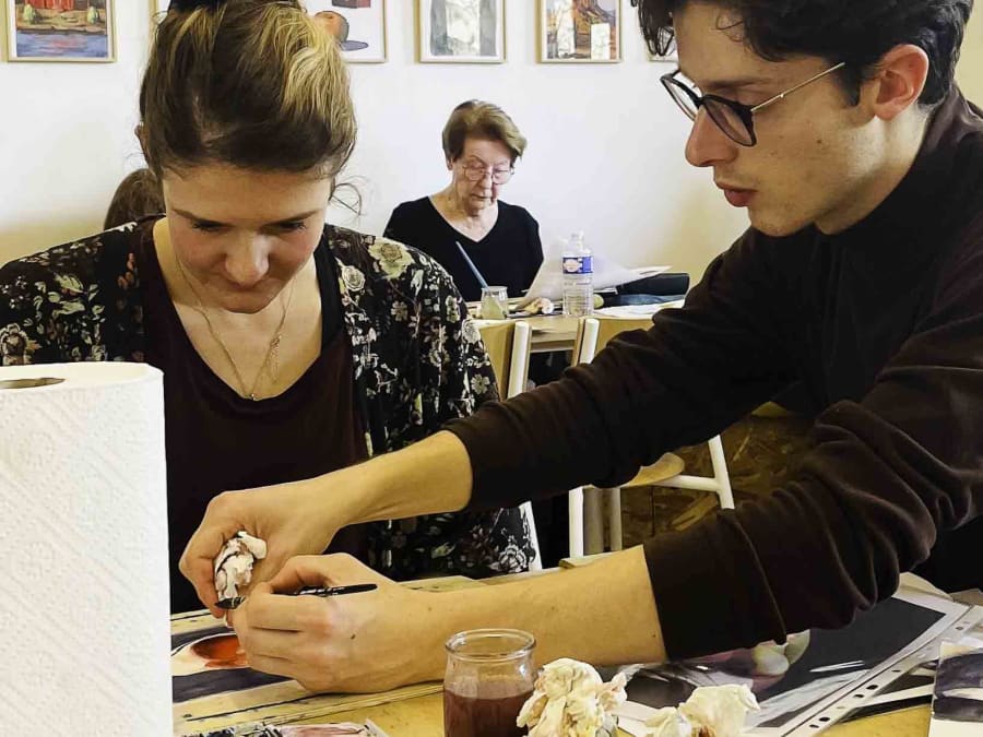 Watercolor workshop in Paris 11th district
