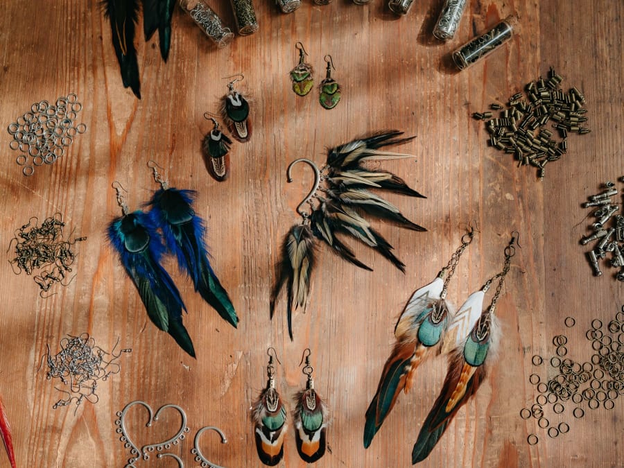 Atelier bijoux en plumes à Montpellier ( 34)