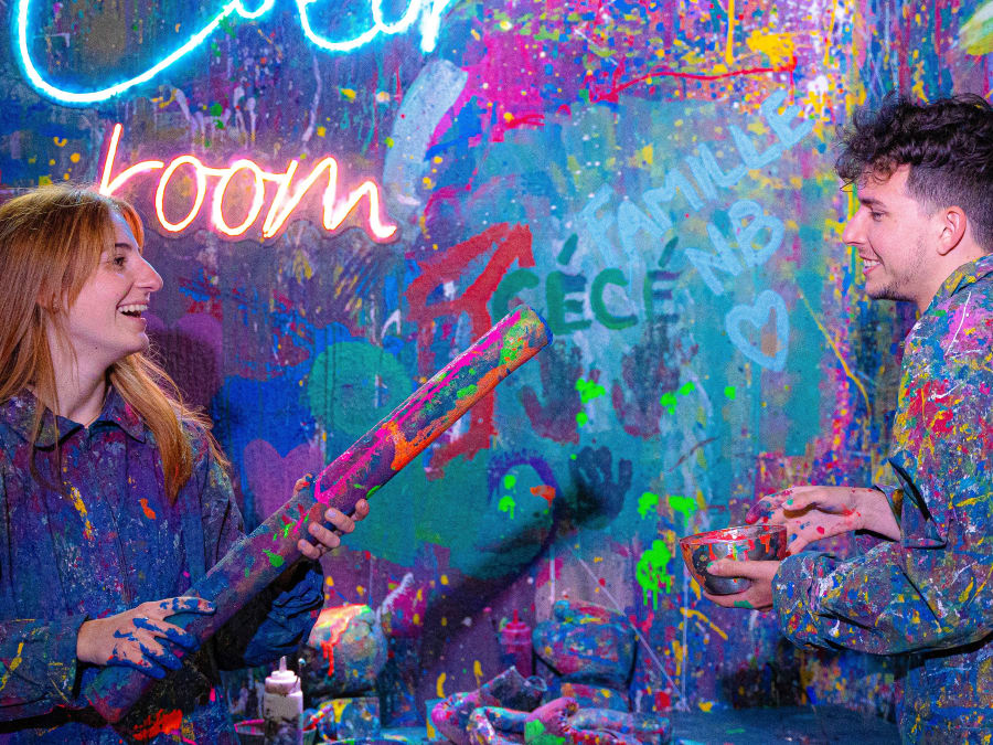 Sala de color en el distrito 9 de París