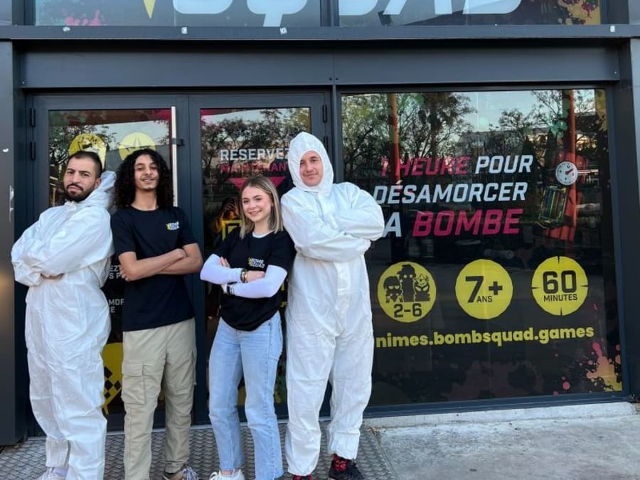 Anniversaire jeu d'aventure indoor Bomb Squad à Nîmes (30)