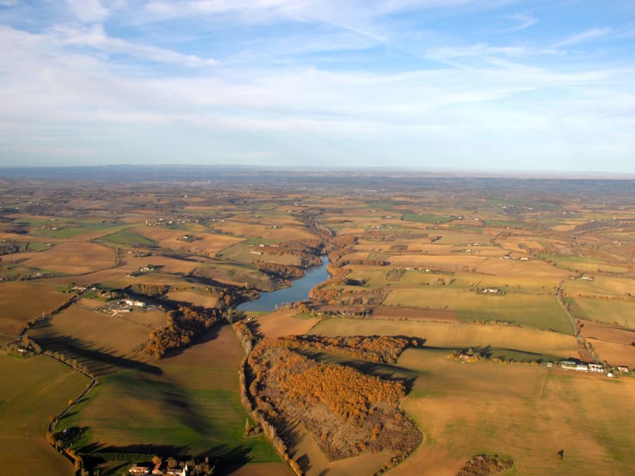 Baptism of the air in a paramotor at Saint-Lieux-lès-Lavaur (81)