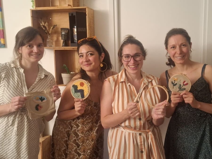 Atelier broderie Punch Needle à Paris 11ème