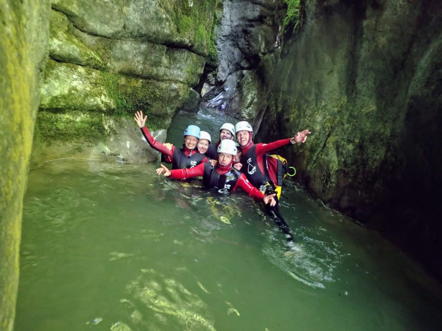 Canyoning Au Canyon D'angon À Talloires-Montmin (74)