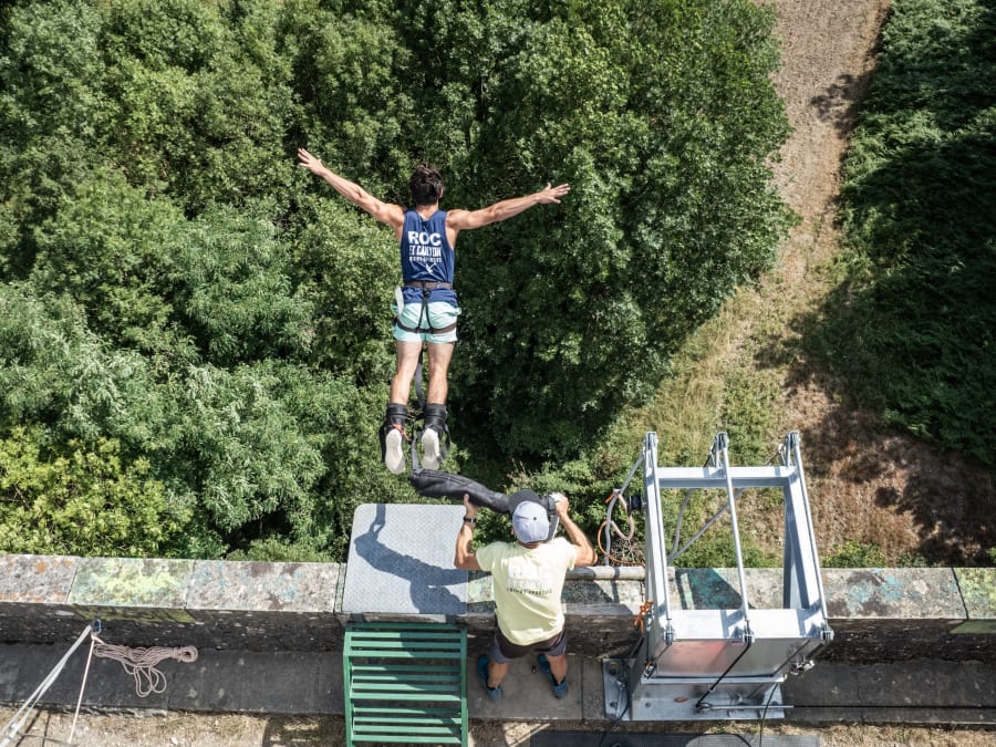 Puenting desde el Viaduc d'Alzon (30)