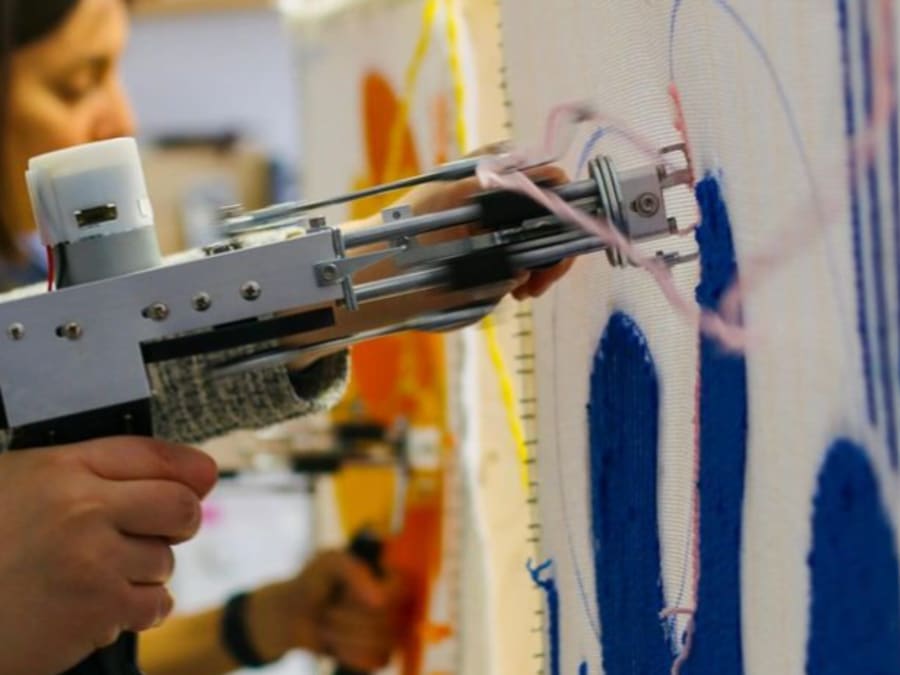 Atelier Tufting création d'un tapis à Toulouse (31)