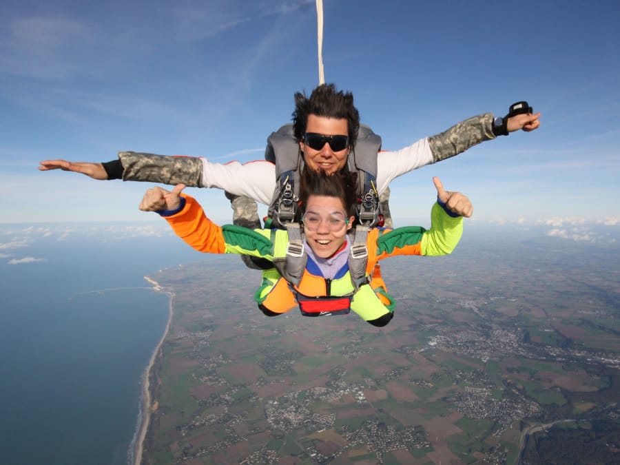Parachute jumping Deauville Trouville Honfleur Etretat (76)