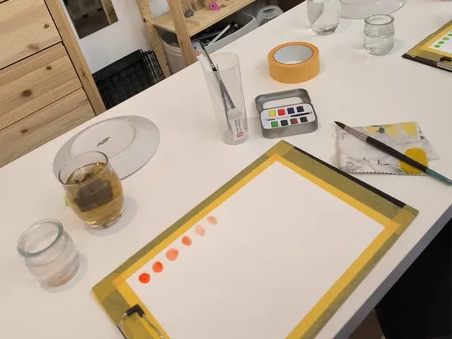 Taller de iniciación a la acuarela en Estrasburgo (67)