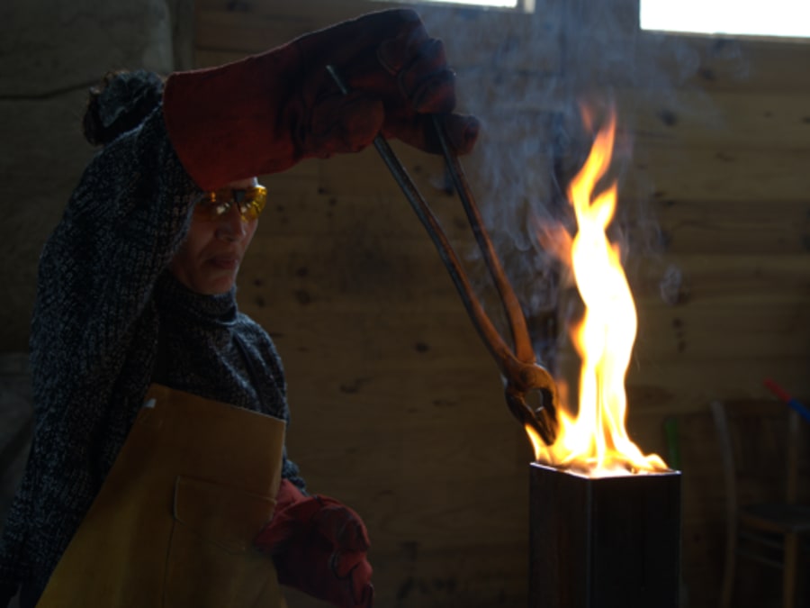 Training course in knife making in Beaucroissant (38), France