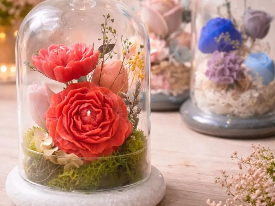 Flower candle workshop under a bell in Lagny-sur-Marne (77)
