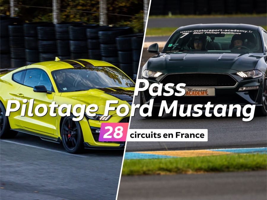 Pase de conducción Ford Mustang | 28 circuitos en Francia