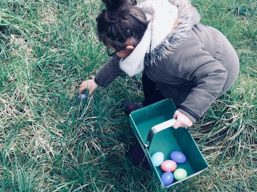 Chasse aux œufs pour Pâques à la cueillette de Compans !