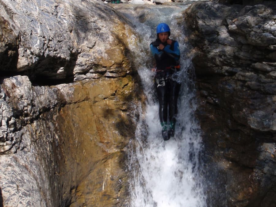 Canyoning in the Fournel canyon near Briançon (05)