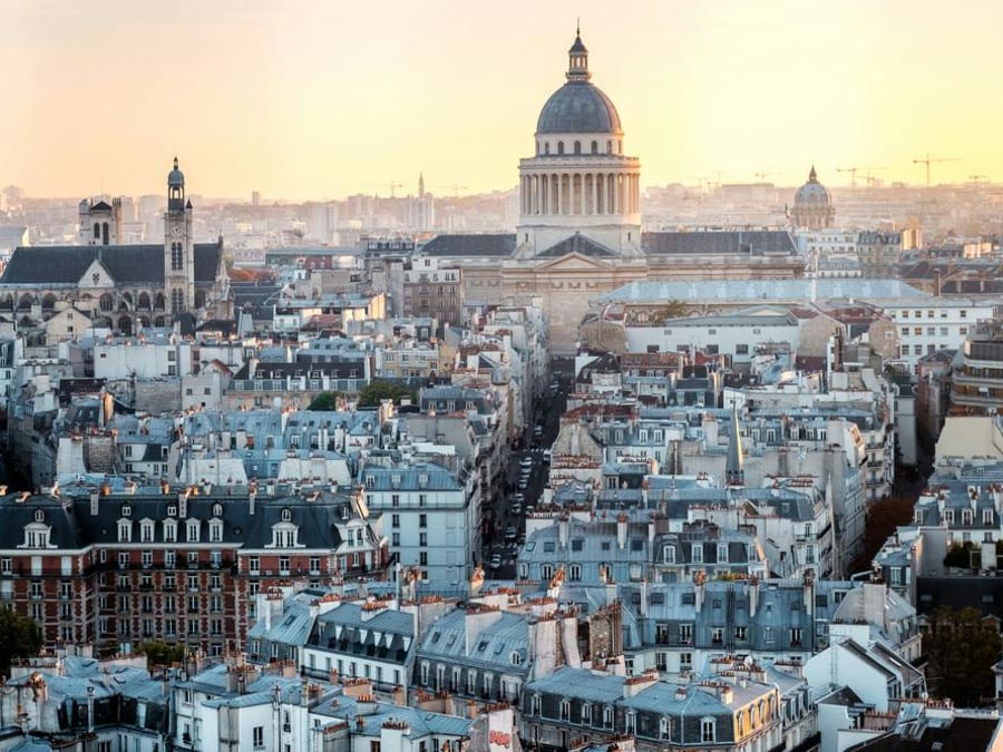Bilhete para o Panteão, no 5.º arrondissement de Paris