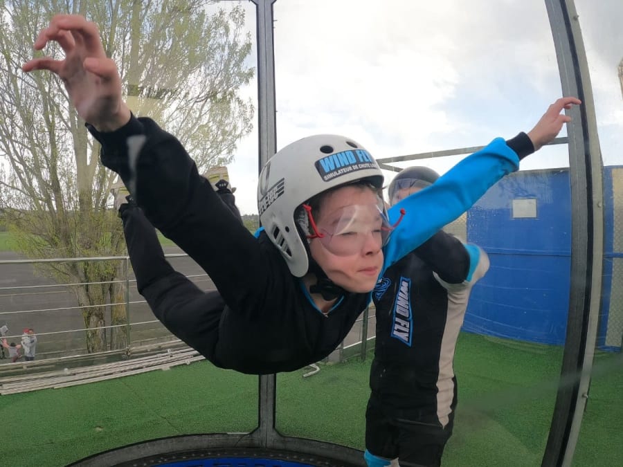 Simulateur de chute libre en soufflerie à Charmeil (03)