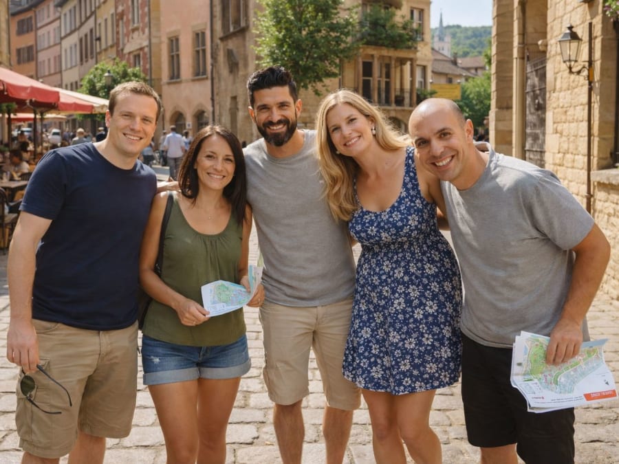 Rally urbano en el centro de Vannes