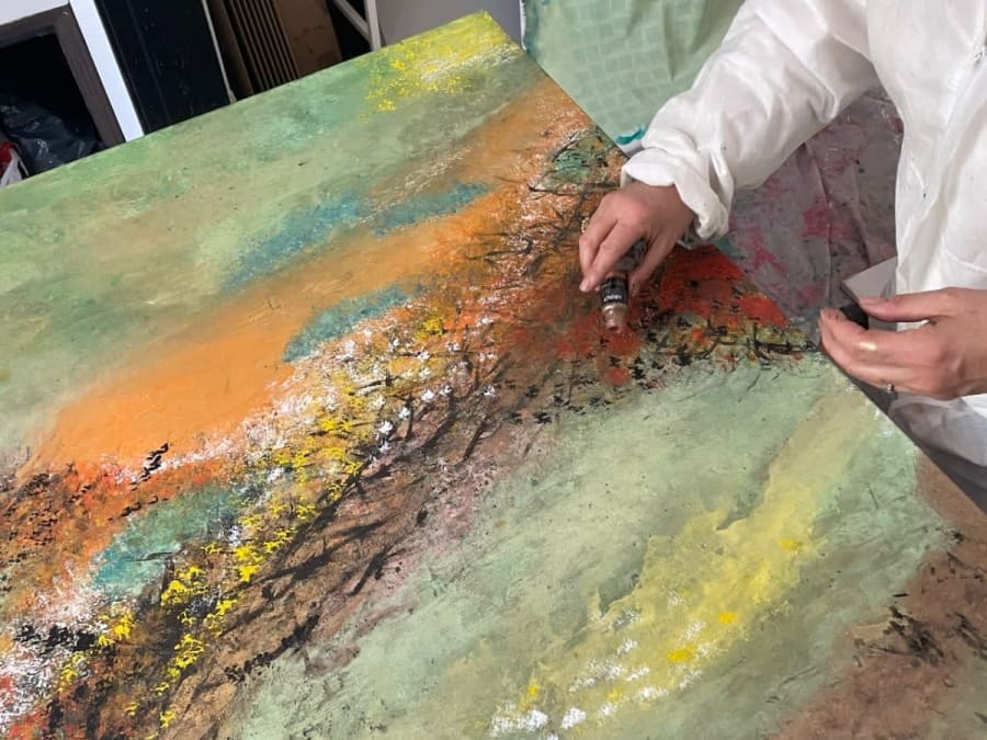 Atelier peinture intuitive à Paris 7ème