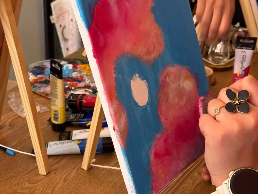 Atelier peinture coucher de soleil à Auxerre (89)