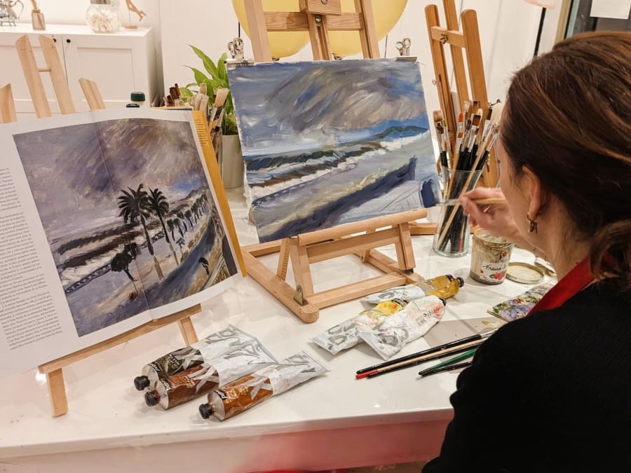 Adult drawing or painting workshop in Antibes (06)