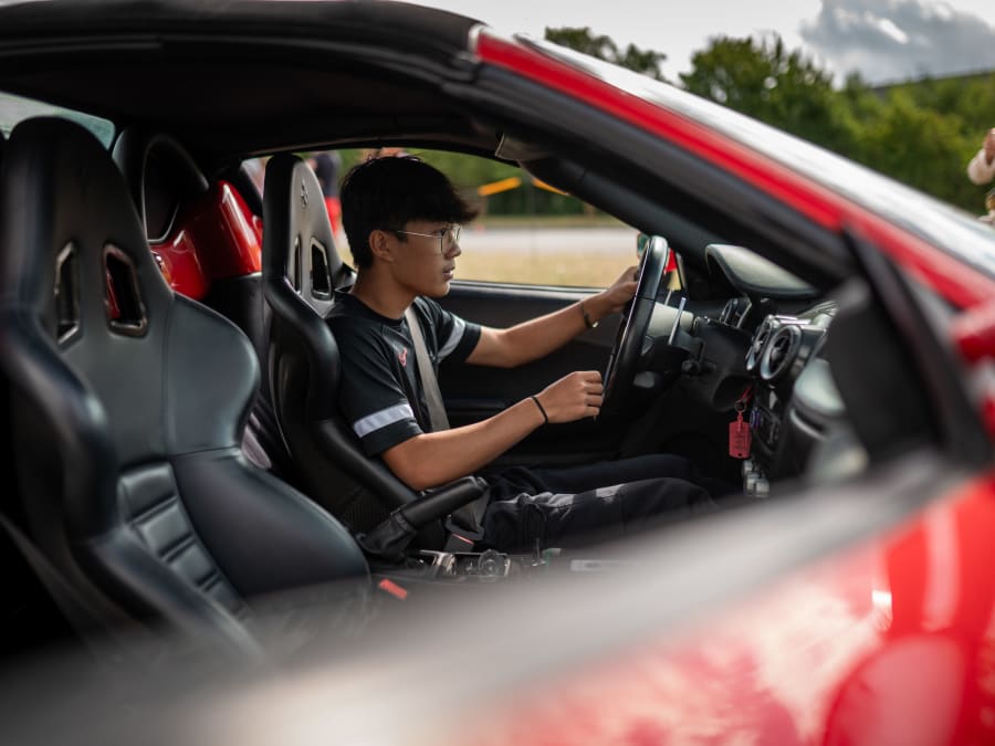 Children's Ferrari F430 driving experience in Escource (40)
