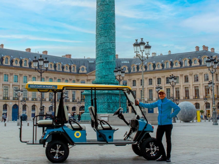 Tour of Paris in an electric Golf Cart