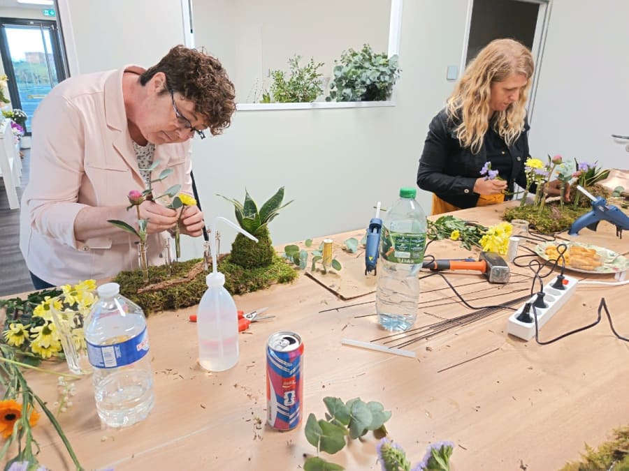 Atelier création d'un bouquet de fleurs fraiches à Poitiers (86)