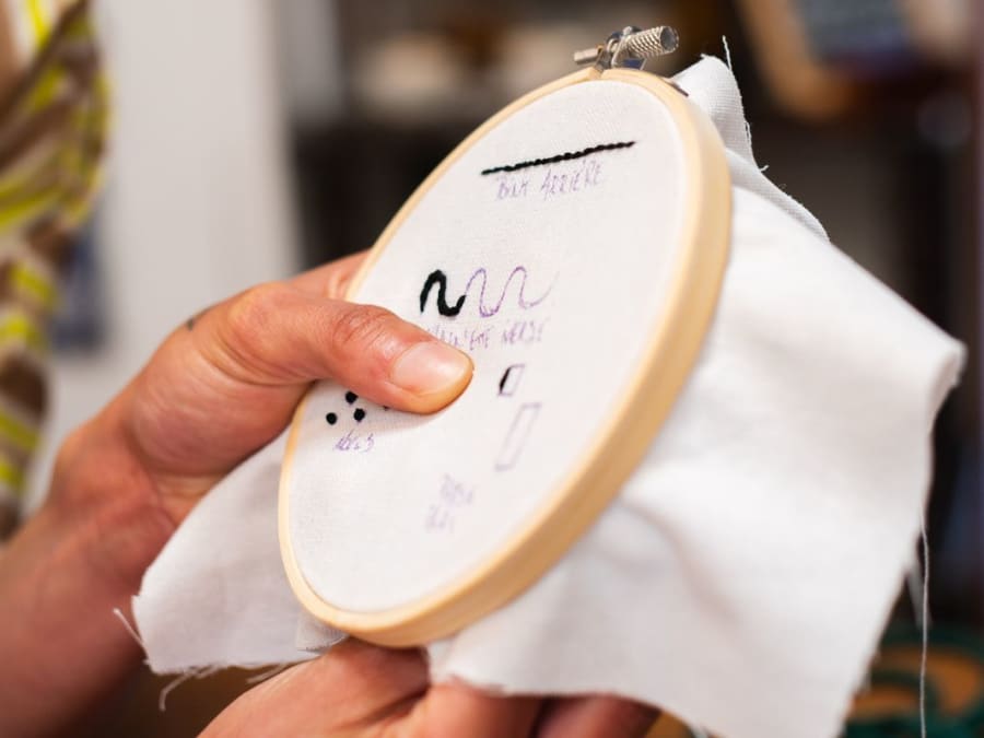 Taller de bordado y upcycling en Estrasburgo (67)