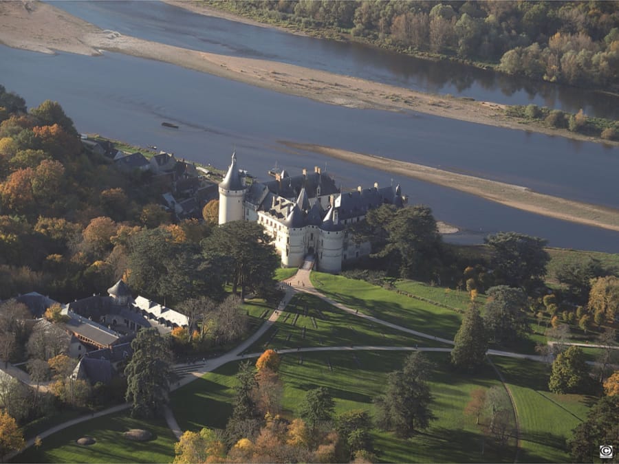 Survol en ULM des Châteaux de la Loire depuis Francueil (37)